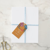 Junge von Mädchen in Aquarellfarbe offenbart Geschenkanhänger (Mit Garn)