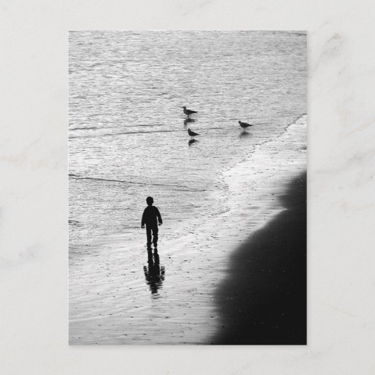 Junge Wading im Surf Postkarte (Vorderseite)