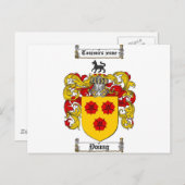 Junge Wappen / Junge Familienwappen Postkarte (Vorne/Hinten)