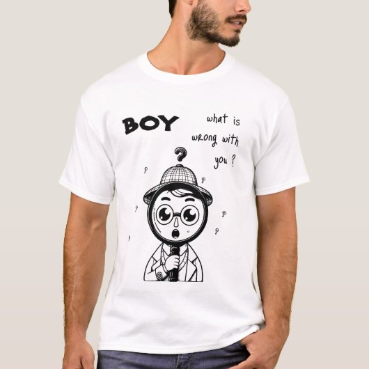 Junge, was ist los mit dir? T-Shirt (Vorderseite)