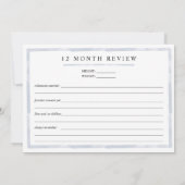 Junge Wasserfarbe Meilenstein Zwölf Monate alte Ka Einladung (Rückseite)