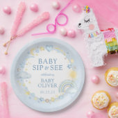 Junge Wasserfarbe Regenbogen Sippe und sehen Pappteller (Party)