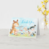 Junge Wasserfarbenfarm Karte (Gelbe Blume)