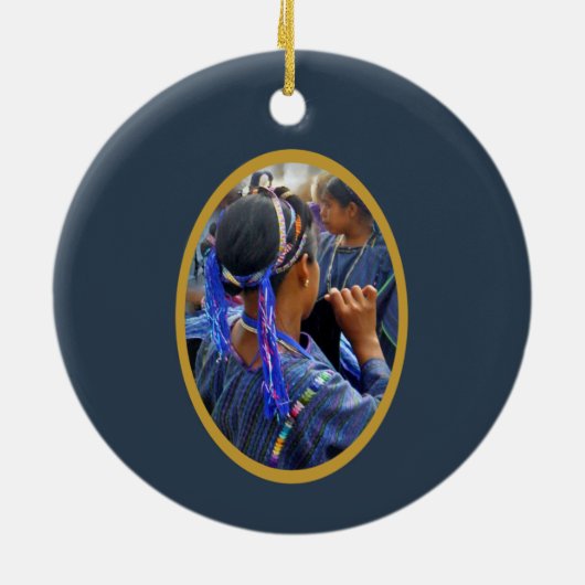 Junge Weber von Atitlan Keramikornament (Hinten)