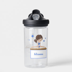 Junge weibliche Gymnastin Personalisiert Trinkflasche