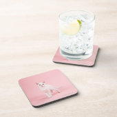 Junge weiße Katze Untersetzer (Rechte Seite)