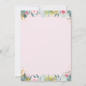 Junge wild lebende und drei rosa Party Tier Geburt Einladung (Rückseite)