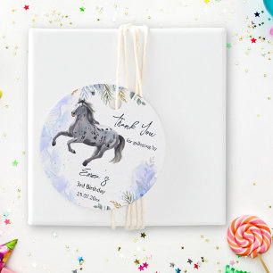Junge wild und frei galoppierend Appaloosa Geburts Geschenkanhänger