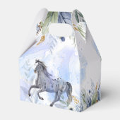 Junge wild und frei galoppierend Appaloosa Geburts Geschenkschachtel (Rückseite)