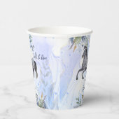 Junge wild und frei galoppierend Appaloosa Geburts Pappbecher (Rechts)