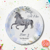 Junge wild und frei galoppierend Appaloosa Geburts