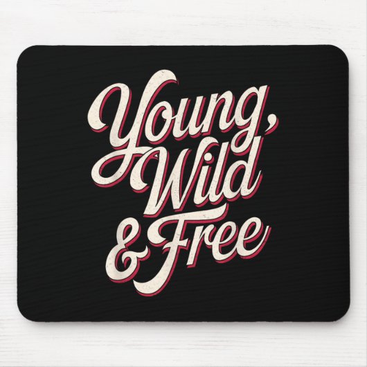 Junge wilde Frauen Motivierende Männer Kinder Mousepad (Vorne)