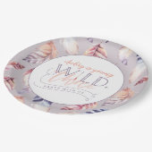 Junge, wilde und drei Geburtstagsparty Pappteller (Schrägansicht)