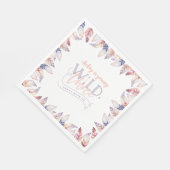 Junge, wilde und drei Geburtstagsparty Serviette (Ecke)