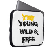 JUNGE WILDE UND FREIE LAPTOP-HÜLSE YWF LAPTOPSCHUTZHÜLLE (Vorne Rechts)