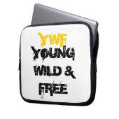 JUNGE WILDE UND FREIE LAPTOP-HÜLSE YWF LAPTOPSCHUTZHÜLLE (Vorderseite Links)