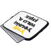 JUNGE WILDE UND FREIE LAPTOP-HÜLSE YWF LAPTOPSCHUTZHÜLLE (Vorne Knopf)