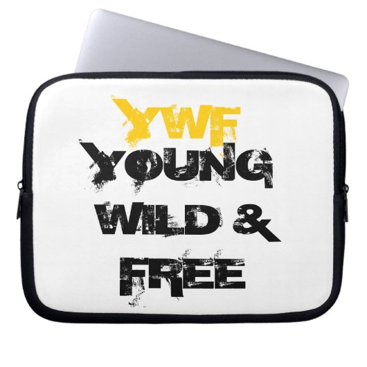 JUNGE WILDE UND FREIE LAPTOP-HÜLSE YWF LAPTOPSCHUTZHÜLLE (Vorderseite)