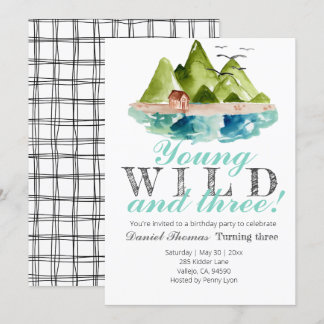 Junge Wildschweine und drei Gebirgsgeburten laden  Einladung