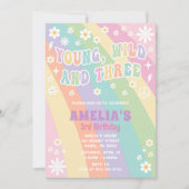 Junge Wildtiere und Einladung zu drei Geburtstagen (Vorderseite)