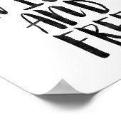 Junge Wildtiere und frei Poster (Ecke)