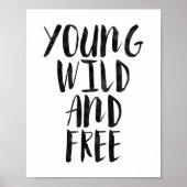 Junge Wildtiere und frei Poster (Vorne)