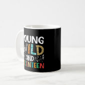 Junge Wildtiere und siebzehn 17. Geburtstag 17. Kaffeetasse (Vorderseite Links)