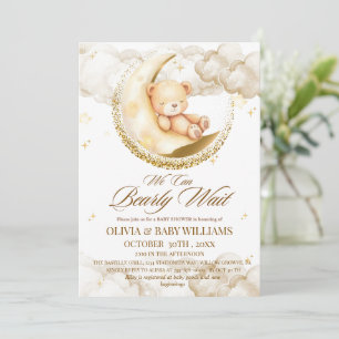 Junge, wir können es kaum erwarten Baby Shower Einladung
