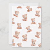 Junge, wir können frühes Abwarten Kinderdusche Einladung (Rückseite)