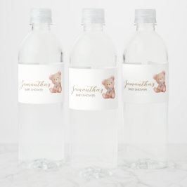 Junge, wir können frühes Abwarten Kinderdusche Wasserflaschenetikett