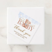 Junge, wir können frühzeitig abwarten Baby Dusche  Geschenkanhänger (Beispiel)