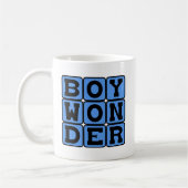 Junge Wunder, liebevolle männliche Begriffe Kaffeetasse (Links)