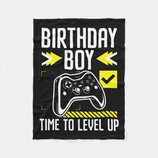 Junge Zeit, um Video-Game-Geschenk für einen Gamer Fleecedecke (Vorderseite)