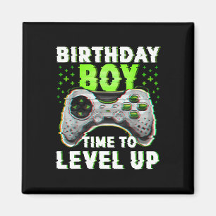 Junge Zeit, um Video Games Gamer Geburtstag zu ver Magnet