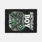 Junge Zeit, um Video-Spiel Geburtstag Geschenkboys Fleecedecke (Vorderseite (Horizontal))
