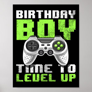 Junge Zeit, um Video-Spiel Geburtstag Geschenkboys Poster