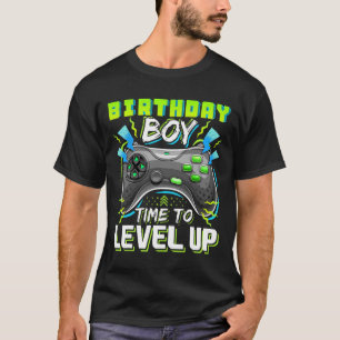 Junge Zeit, um Video-Spiel Geburtstag Geschenkboys T-Shirt