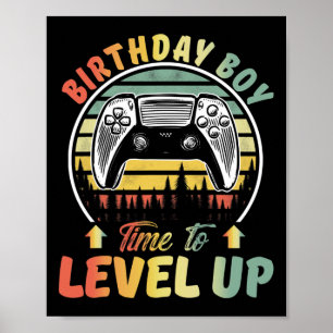 Junge Zeit, um Videospiele-Gamer zum ersten Mal zu Poster