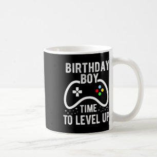 Junge Zeit zum Levelaufstieg Videospiel Geburtstag Kaffeetasse