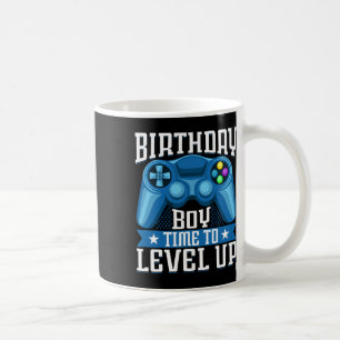 Junge Zeit zum Levelaufstieg Videospiel Geburtstag Kaffeetasse
