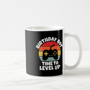 Junge Zeit zum Levelaufstieg Videospiel Geburtstag Kaffeetasse