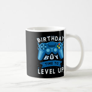 Junge Zeit zum Levelaufstieg Videospiel Geburtstag Kaffeetasse