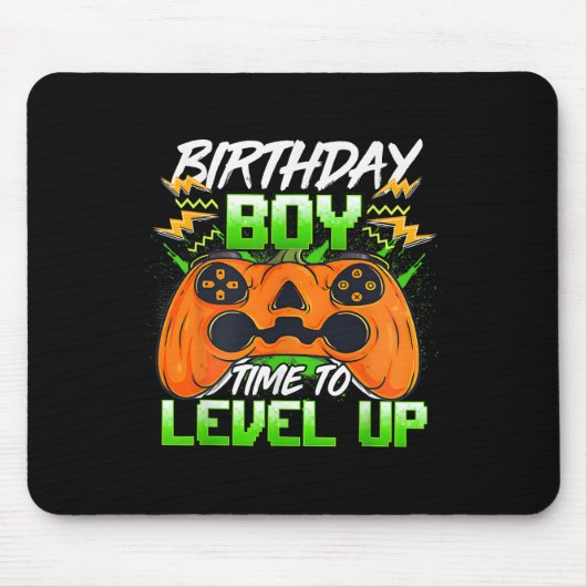 Junge Zeit zum Levelaufstieg Videospiel Geburtstag Mousepad (Vorne)