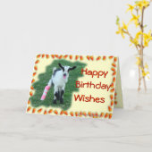 Junge Ziege — passen Sie jede Gelegenheit und jede Karte (Gelbe Blume)