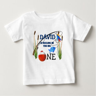Junge zum ersten Geburtstag das große Theme der Fi Baby T-shirt