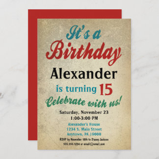 Junge zum Geburtstag Einladung Tee zwischen Kinder