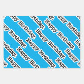 Junge zum Geburtstag Geschenkpapier Set (Vorderseite 2)