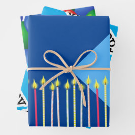 Junge zum Geburtstag Geschenkpapier Set