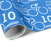 Jungen10. Geburtstagsverpackung des Geschenkpapier (Rolleneckpunkt)