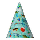 Jungen 5. Geburtstag Fischfang Thema  Partyhütchen (Rechts)